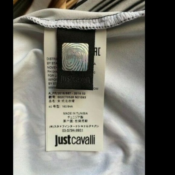 JUST CAVALLI ANIMAL PRINT DRESS SHORT SLEEVE EU 40 NEW - Picture 4 of 6
